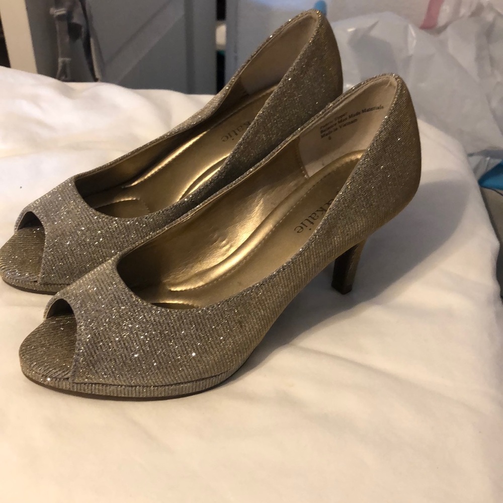Evening shoe Metalic